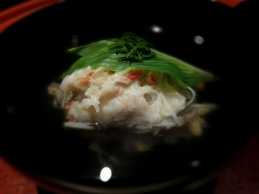 越前蟹のフカヒレ真薯