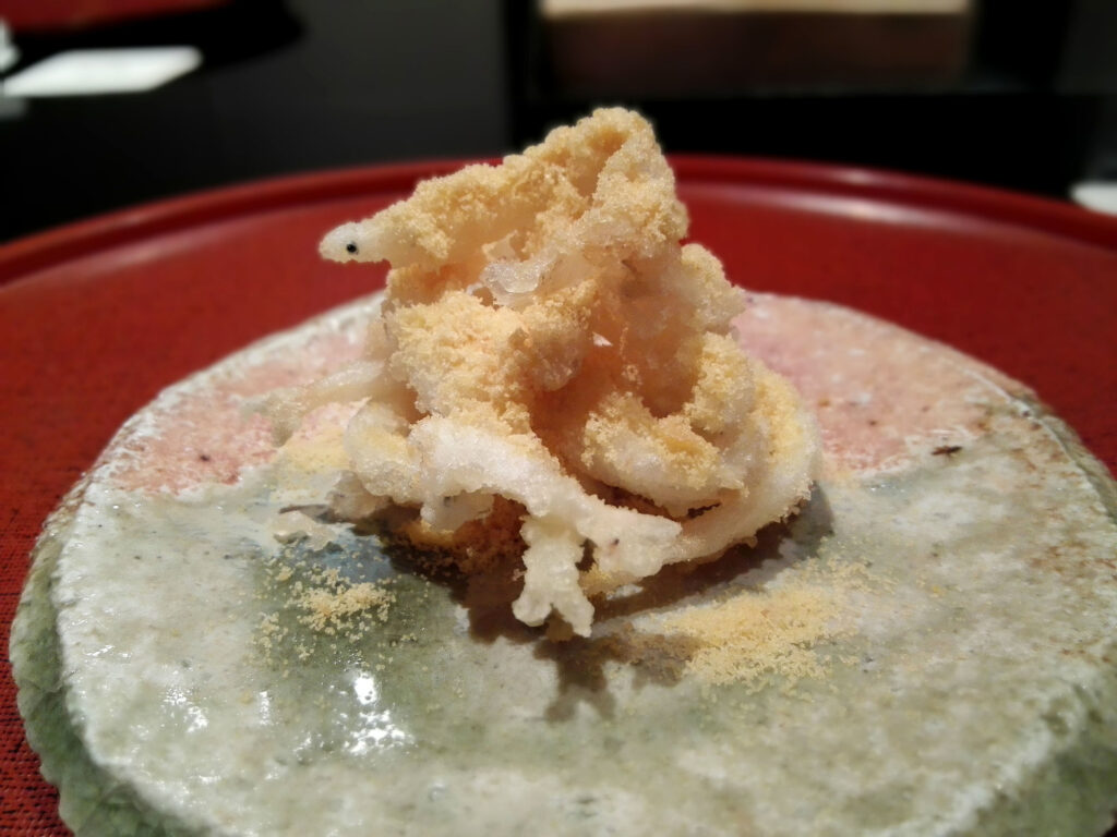 宍道湖の白魚と自家製からすみ