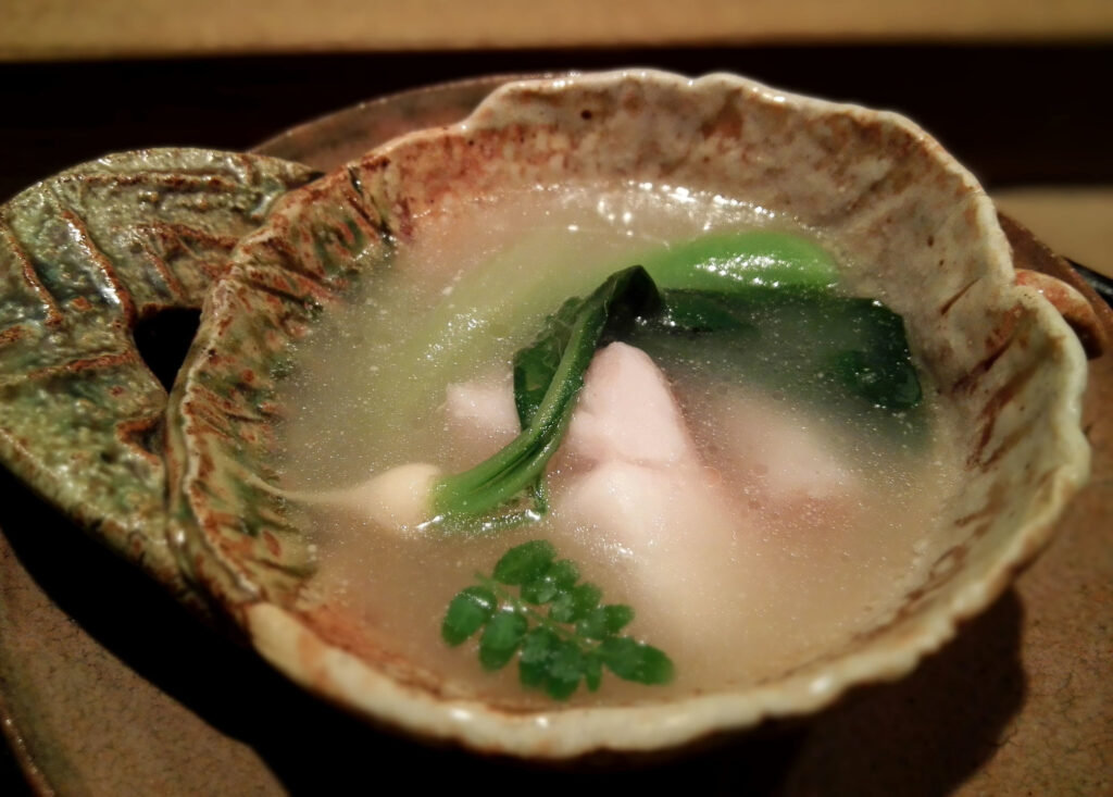 キンキとカブのすり流し